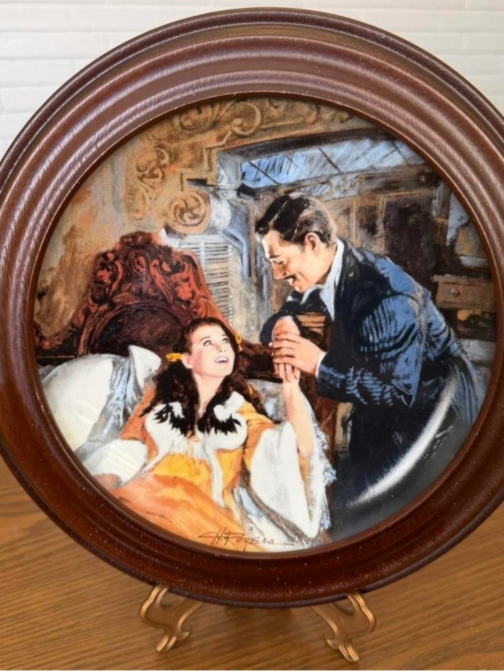 Gone With The Wind Golden Anniversary Plate “Scarlett and Rhett’s Honeymoon”